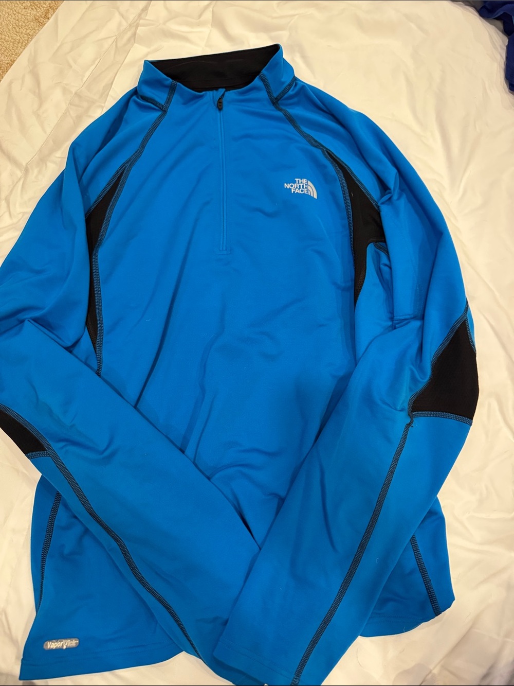 The North Face Blue & Black Half-Zip Performance Jacket